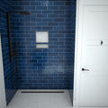 Redi Trench® 46 In x 48 In Barrier Free Tileable Shower Pan Base with Back Drain and Linear Trench