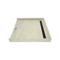 Redi Trench® 46 In x 48 In Barrier Free Tileable Shower Pan Base with Back Drain and Linear Trench