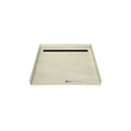 Redi Trench® 46 In x 48 In Barrier Free Tileable Shower Pan Base with Back Drain and Linear Trench