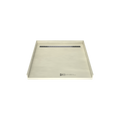 Redi Trench® 46 In x 48 In Barrier Free Tileable Shower Pan Base with Back Drain and Linear Trench