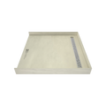 Redi Trench® 47 In x 48 In Barrier Free Tileable Shower Pan Base with Back Drain and Linear Trench