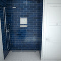 Redi Trench® 47 In x 48 In Barrier Free Tileable Shower Pan Base with Back Drain and Linear Trench