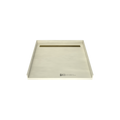 Redi Trench® 47 In x 48 In Barrier Free Tileable Shower Pan Base with Back Drain and Linear Trench