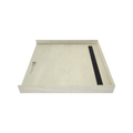 Redi Trench® 47 In x 48 In Barrier Free Tileable Shower Pan Base with Back Drain and Linear Trench