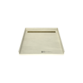 Redi Trench® 47 In x 48 In Barrier Free Tileable Shower Pan Base with Back Drain and Linear Trench