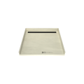 Redi Trench® 47 In x 48 In Barrier Free Tileable Shower Pan Base with Back Drain and Linear Trench