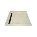 Redi Trench® 47 In x 48 In Barrier Free Tileable Shower Pan Base with Back Drain and Linear Trench