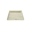Redi Trench® 47 In x 48 In Barrier Free Tileable Shower Pan Base with Back Drain and Linear Trench