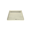 Redi Trench® 47 In x 48 In Barrier Free Tileable Shower Pan Base with Back Drain and Linear Trench