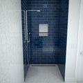 Redi Trench® 48 In x 48 In Barrier Free Tileable Shower Pan Base with Back Drain and Linear Trench
