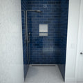 Redi Trench® 48 In x 48 In Barrier Free Tileable Shower Pan Base with Back Drain and Linear Trench