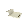 Base'N Bench® 48 In x 60 In Single Curb Tileable Shower Pan Base with Right Drain, Linear Trench, and Bench