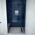 Base'N Bench® 48 In x 60 In Single Curb Tileable Shower Pan Base with Right Drain, Linear Trench, and Bench