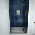 Redi Trench® 48 In x 48 In Single Curb Tileable Shower Pan Base with Right Drain and Linear Trench