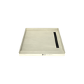 Redi Trench® 48 In x 48 In Single Curb Tileable Shower Pan Base with Right Drain and Linear Trench