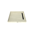 Redi Trench® 48 In x 48 In Single Curb Tileable Shower Pan Base with Right Drain and Linear Trench