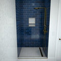 Redi Trench® 48 In x 48 In Single Curb Tileable Shower Pan Base with Right Drain and Linear Trench