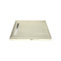 Redi Trench® 48 In x 60 In Single Curb Tileable Shower Pan Base with Left Drain and Linear Trench