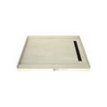 Redi Trench® 48 In x 60 In Single Curb Tileable Shower Pan Base with Right Drain and Linear Trench