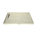 Redi Trench® 48 In x 72 In Single Curb Tileable Shower Pan Base with Left Drain and Linear Trench