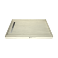 Redi Trench® 48 In x 72 In Single Curb Tileable Shower Pan Base with Left Drain and Linear Trench