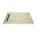 Redi Trench® 48 In x 72 In Single Curb Tileable Shower Pan Base with Left Drain and Linear Trench