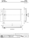 Redi Trench® 48 In x 72 In Double Threshold Corner Tileable Shower Pan Base with Left Drain and Linear Trench