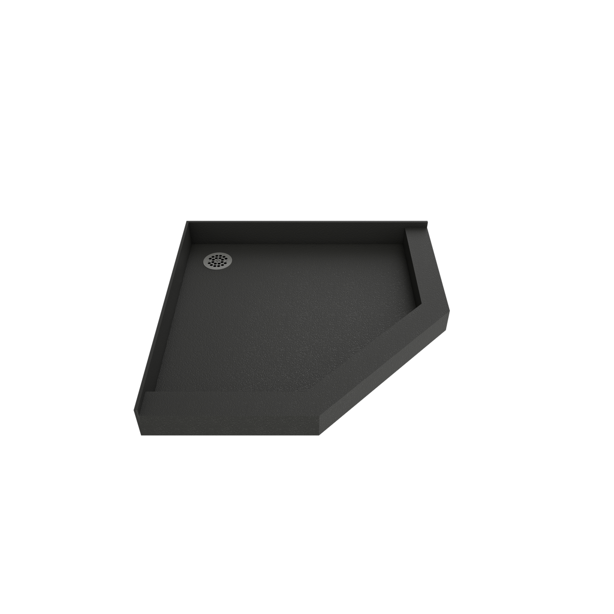 Redi Neo® 36 In x 36 In Triple Curb Shower Pan with Back Drain and ...