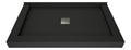 Wonder Drain 34 In x 60 In Triple Curb Shower Pan with Center Drain and Square Tileable Drain Grate
