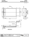 Base'N Bench® Kit: WonderFall Trench Left Drain Single Curb Shower Pan, 32″D x 60″W x 17″H installed (Pan: 32″D x 48″W; Bench: 28″D x 12″W)