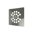 Redi Drain® Brushed Nickel Drain Plate, 4¼″ square