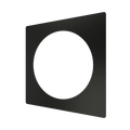 Redi Drain® Matte Black Drain Plate Trim, 5¾″ square