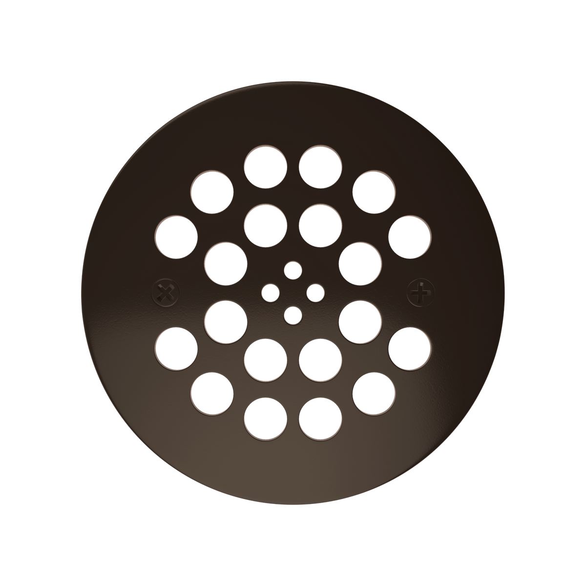 Redi Drain® Oil Rubbed Bronze Round Drain Plate, 4¼″ diameter — Tile Redi