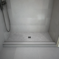 Redi Base® 42x60 Center Drain Single Curb Shower Pan Bundle + Core Matte 13x13 Industrial Porcelain Mosaic Floor Tile