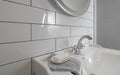 Tone Collection Glossy 4 In x 16 In Solid Color Ceramic Field Wall Tile