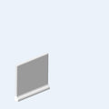 Tone Collection Glossy 3.75 In x 6 In Solid Color Ceramic Right Cove Corner Wall Tile
