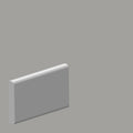 Tone Collection Matte 2 In x 6 In Solid Color Ceramic Bullnose Wall Tile