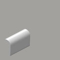 Tone Collection Glossy 2 In x 6 In Solid Color Ceramic Radius Bullnose Wall Tile