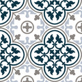 Savona Matte 8 In x 8 In Patterned Deco Ceramic Field Floor Tile