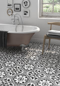 Savona Matte 8 In x 8 In Patterned Deco Ceramic Field Floor Tile