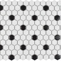 Mosaic Studio Matte 12 In x 12 In Mosaic Hexagon 1 x 1 Porcelain Floor Tile