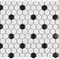 Mosaic Studio Matte 12 In x 12 In Mosaic Hexagon 1 x 1 Porcelain Floor Tile
