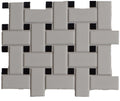 Mosaic Studio Matte 12 In x 12 In Mosaic Basket Weave Porcelain Floor Tile
