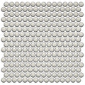 Mosaic Studio Plus Glossy 12 In x 12 In Mosaic Penny Round Porcelain Floor Tile