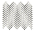 Mosaic Studio Plus Glossy 12 In x 12 In Mosaic Herringbone Porcelain Floor Tile