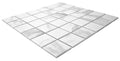 Statuario Luxe Matte 13 In x 13 In Marble Porcelain Mosaic Floor Tile