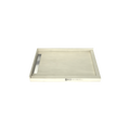 WonderFall Trench® 32 In x 48 In Double Threshold Corner Tileable Shower Pan Base with Left Drain and Linear Trench