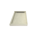 WonderFall Trench® 32 In x 48 In Double Threshold Corner Tileable Shower Pan Base with Left Drain and Linear Trench