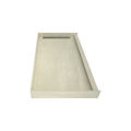 WonderFall Trench® 32 In x 60 In Single Curb Tileable Shower Pan Base with Right Drain and Linear Trench