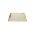 WonderFall Trench® 36 In x 48 In Double Threshold Corner Tileable Shower Pan Base with Left Drain and Linear Trench